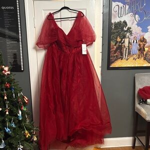Elegant Red Prom Dress